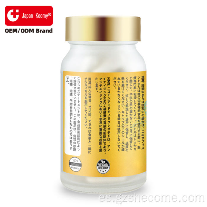 Shecome NMN Cápsulas 12000mg Energía Celular NAD+ Soporte